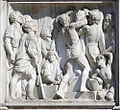 Reggio Calabria. Monumento a Giuseppe De Nava, scene di lavoro