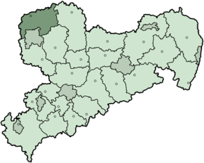 Poziția regiunii Delitzsch