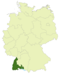 Gebiet der Oberliga Baden-Württemberg