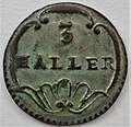 Schweizer Münzgeschichte Züricher 3 Haller, 18./19. Jh., Wertseite