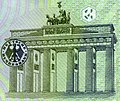 Brandenburger Tor on German 5 DM Banknote