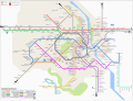 Delhi metro network, as it will look by 2010