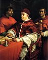 Giovanni de' Medici ( Papst Leo X.) mit Giulio de'Medici u. Luigi de Rossi