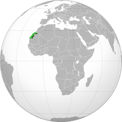 Location of Sahroi Arab Demokratik Respublikasi