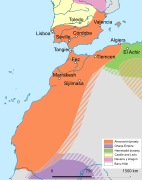 Almoravid dynasty at its greatest extent (early 12th century)