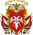 Coat of arms under Prince-bishop Danilo I (1696–1735)