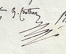 Firma di Georges Couthon