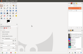 GIMP sous Ubuntu.