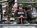 Mexican soldiers on a truck