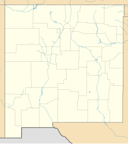 Map showing the location of Cimarron Canyon State Park