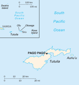 Samoa American - Mappa