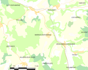 Poziția localității Marnay-sur-Marne