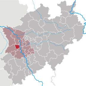 Poziția localității Krefeld