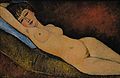 Amedeo Modigliani: Nu Couché au coussin Bleu, 1916