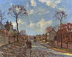 Camille Pissarro, Cesta do Louveciennes, 1872