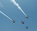 Sarang display team of IAF at Aero India 2013