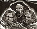Trois visages de Góralis, Władysław Skoczylas, 1928.