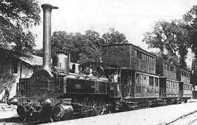 Doppel­stock­wa­gen der Bayonne–Anglet–Biarritz-Bahn 1876