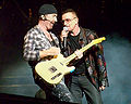 Bono and The Edge of U2 at Gillette Stadium, Foxboro, MA 9/21/2009