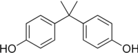 Formula di struttura del bisfenolo A