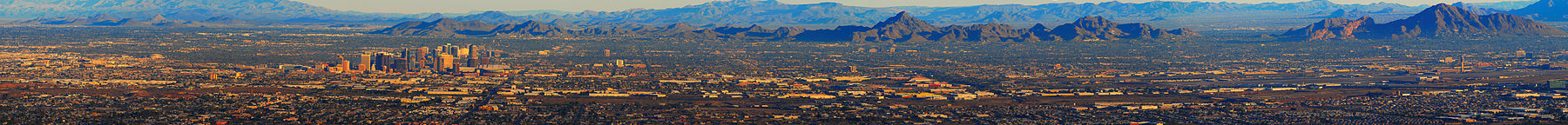 Panoramiczny widok na Phoenix