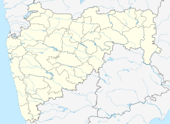 Mapa konturowa Maharasztry, w centrum znajduje się punkt z opisem „Latur”