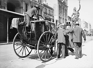 Hansom cab in Australië