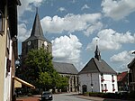 Oude Raadhuis en kerk van Uelsen (2012)