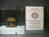 Relique de saint Jean-Paul II.