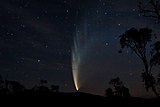 Bild på McNaughts komet, tagen i Australien 2007.
