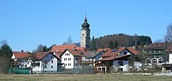 Skyline of Drachselsried