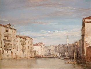 Le Grand Canal, Venise, vu vers le Rialto (1826), Fort Worth, musée d'art Kimbell.