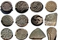Selection of carvings from the hillfort of Santa Trega, Galicia (La Tène period, c. 1st century BC)