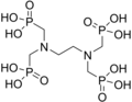 EDTMP, un agente quelante. El complejo 153Sm (Quadramet) se usa en el tratamiento del cáncer