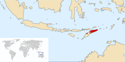 Portuguese Timor with 1869-established boundaries.