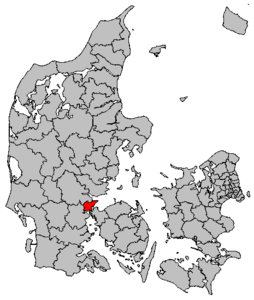 Fredericia – Localizzazione