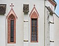 English: Barred windows at the choir Deutsch: Gitterfenster am Chor