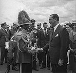 Selassie com o Presidente do Brasil, Juscelino Kubitschek em 1960