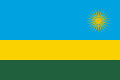 Drapeau du Rwanda (largeurs inégales)