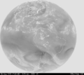 Imatge del vapor d'aigua gràcies al GOES-12.