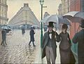 Rue de Paris, temps de pluie (1877) Gustave Caillebotte, Art Institute of Chicago