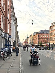 Một con đường tại khu Nørrebro, Copenhagen