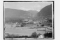 1906: alter Bahnhof ganz rechts, links neuer Bahnhof im Bau