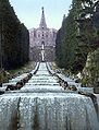 Blick über Kaskaden zum Herkules im Bergpark Wilhelmshöhe (Kassel)