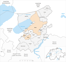 Karte von Murten Morat