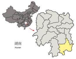 Chenzhou – Mappa