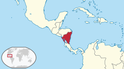 Location of Nikaragua