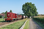 Loc 2459 bij de VSM met goederentrein van Apeldoorn VAM naar Beekbergen; 3 september 2017.