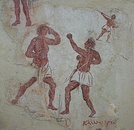 Boxing or the pankration with gloves (latter 2nd–early 1st century BC)