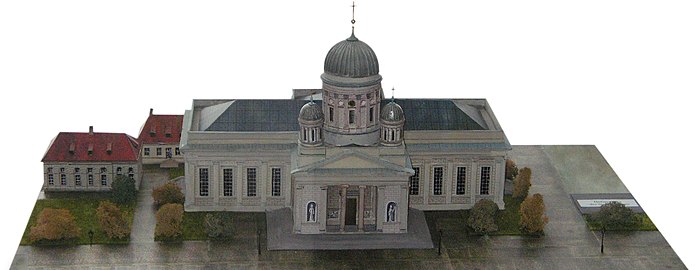 Vrhovna župnijska cerkev po Schinklovi predelavi, l. 1830